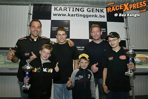 jos verstappen en richard pex en kids podium 2006