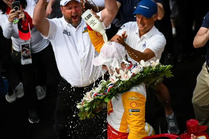 josef newgarden with the milk 107th running of the indianapolis 500 presented by gainbridge by james black ref image without watermark m82813 1