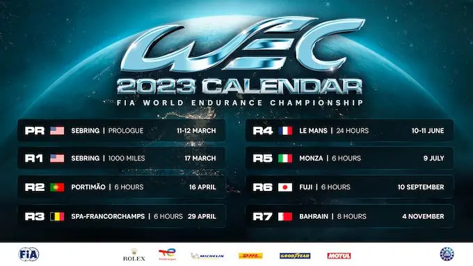 kalender fia wec 2023