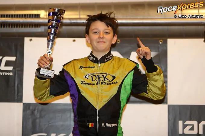 kartbelofte mats huygens wint met een kickstart van het raceseizoen
