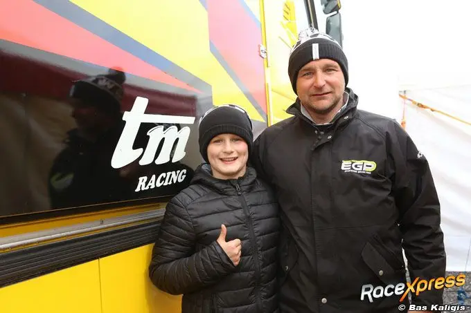 karttalent ean eijckmans met vader en ex indy car piloot wim eijckmans rx680 img0890