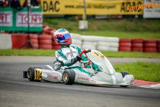 kas haverkoort dubbe win by debut on tony kart otk kartshop ampfing new kx