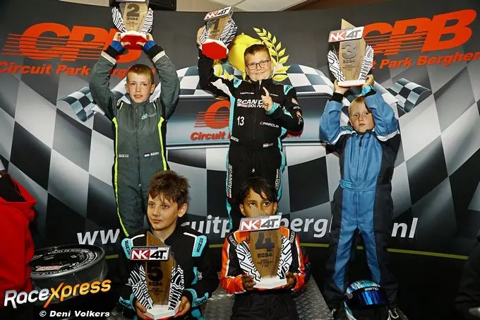 kay miegielsen trots op p1 bij nk karting rx