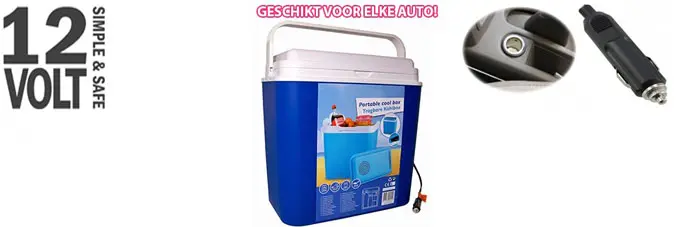 koelbox 12 volt oplader voor in de auto rx