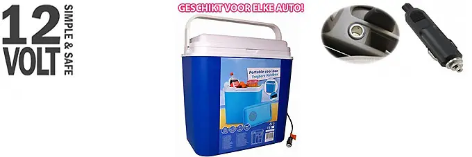 koelkast incl 12 volt auto aansluiting