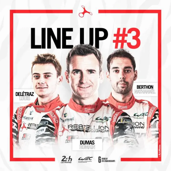 line up rebellion racing