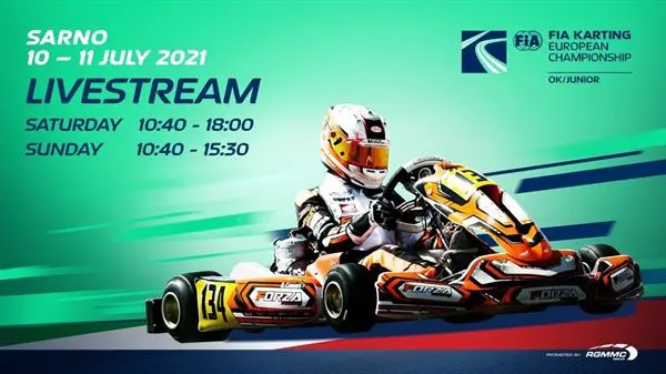 live fia karting european championship 2021 okjunior
