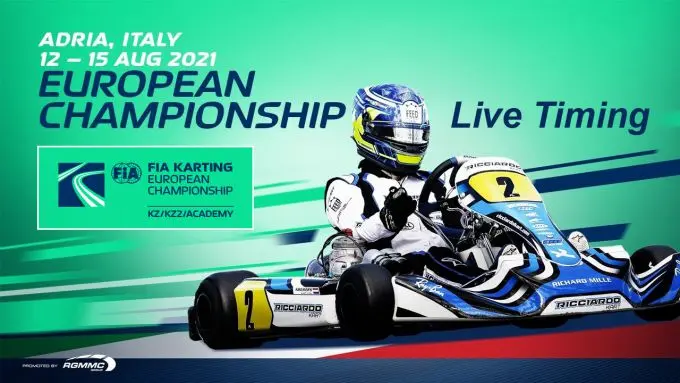 live timing fia european championship karting