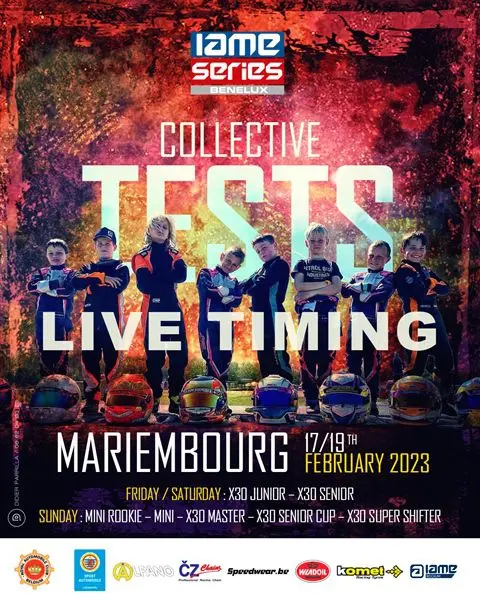 livetiming iame series benelux collective test live timing 1 600 600 p l 97
