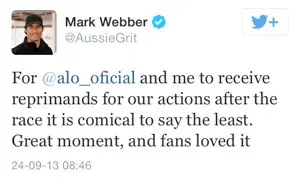 mark webber tweet 1