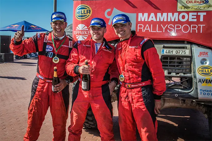 martin van den brink oilibya rally win