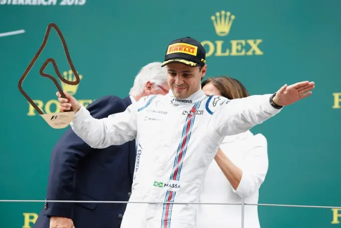 massa williams podium