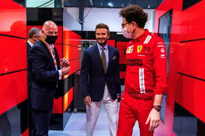 mattia binotto and guests qatar 210259 scuderia ferrari qatar gp 2021 sunday gallery