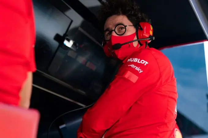 mattia binotto teamprincipal ferrari 20021 spanish gp fp2