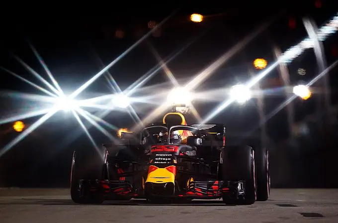 max verstappen by night singapore