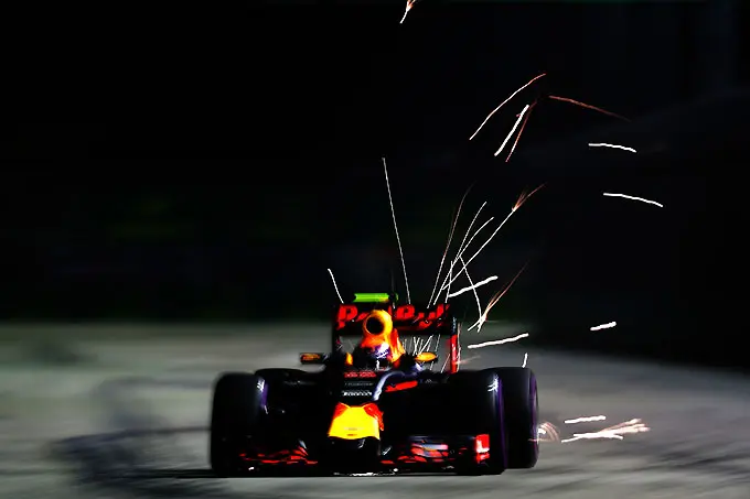 max verstappen by night singapore