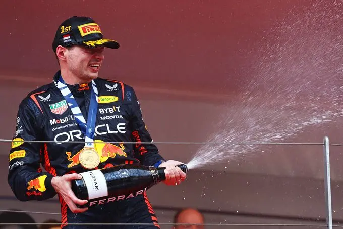 max verstappen champagne 1