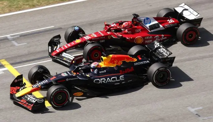 max verstappen charles leclerc barca 2