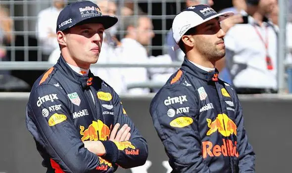 max verstappen daniel ricciardo red bull 2