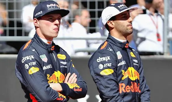 max verstappen daniel ricciardo red bull