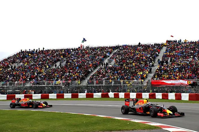 max verstappen en daniel ricciardo canada rx 1