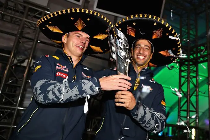 max verstappen en daniel ricciardo red bull