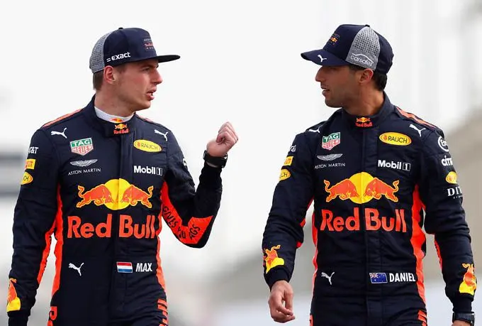 max verstappen en daniel ricciardo rx 1