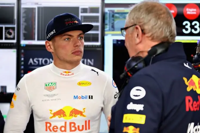 max verstappen en helmut marko rx