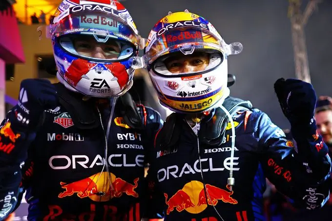 max verstappen en sergio perez