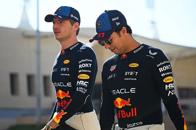 max verstappen en sergo perez
