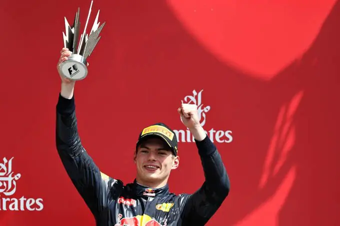 max verstappen f1 red bull racing podium