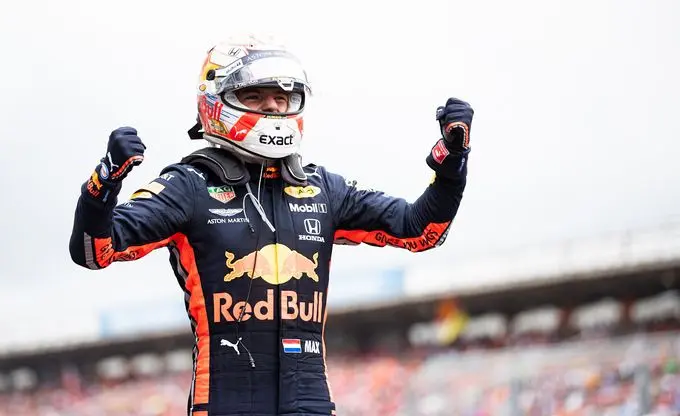 max verstappen juicht