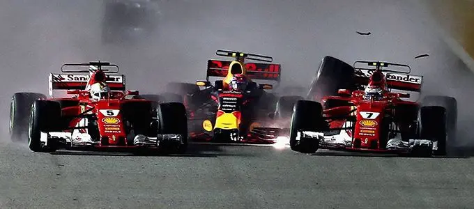 max verstappen sebastian vettel kimi raikonen crash singapore