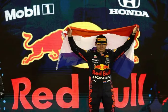 max verstappen vlag wereldkampioen 1
