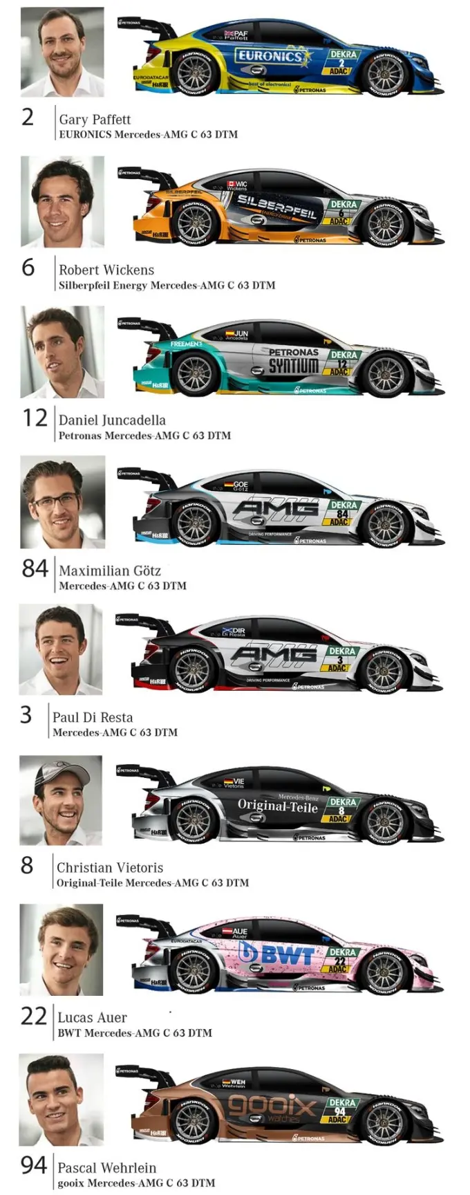 mercedes benz dtm 2015