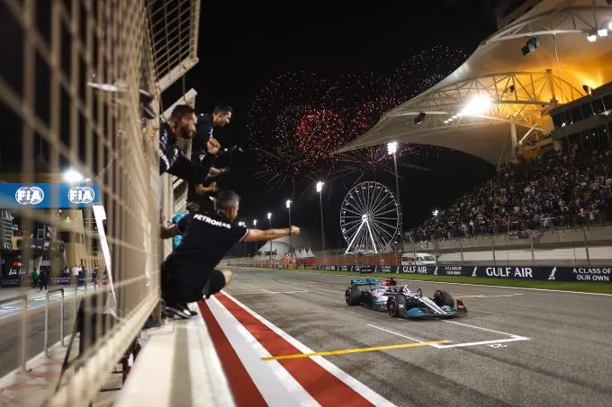 mercedes finish bahrein