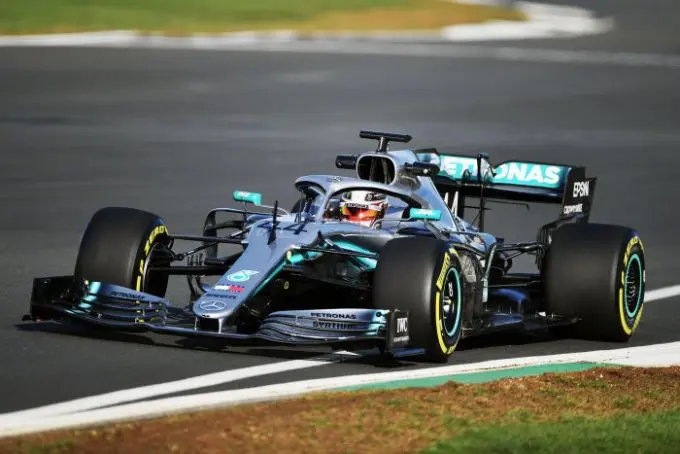 mercedes w10 eq power shakedown silverstone 1