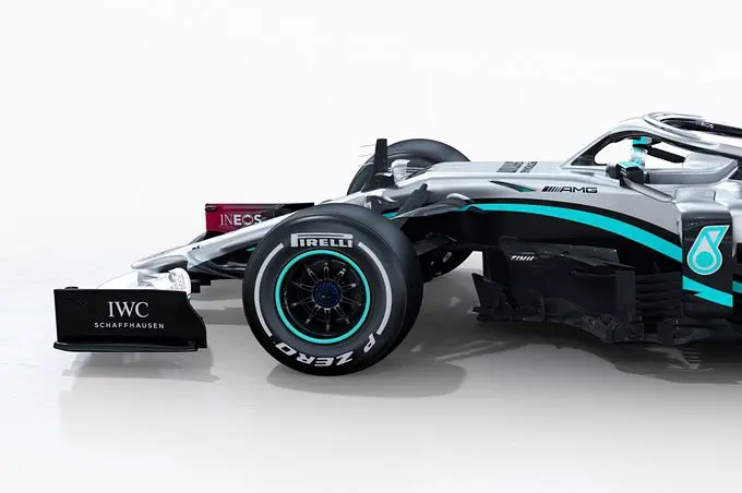 mercedes w11 side in