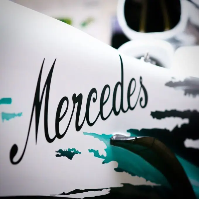 mercedes witte f1