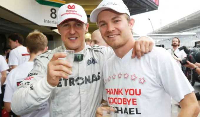 michael schumacher en nico rosberg 1