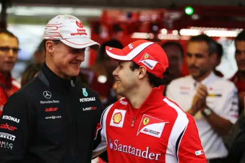 micheal schumacher and felipe massa