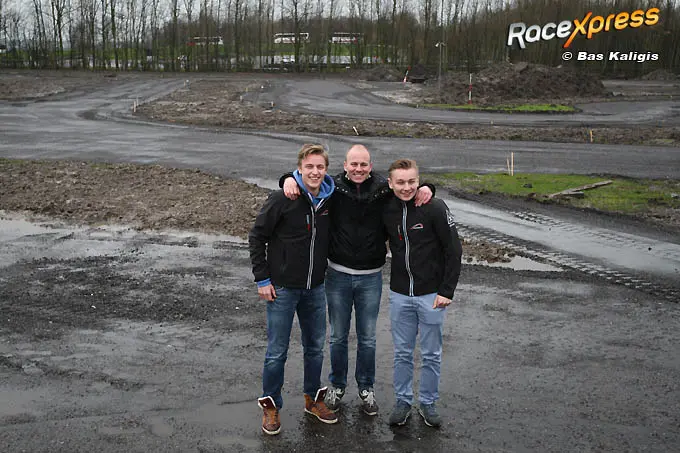 milan dontje chris snoek en indy dontje kart centrum lelystad
