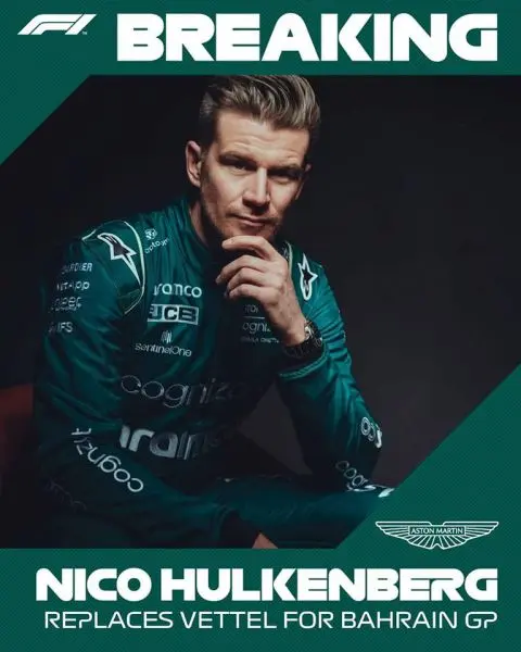 nico hulkenberg replaces vettel for gp bahrain 276008059 492625435923491 6213705600230050250 n