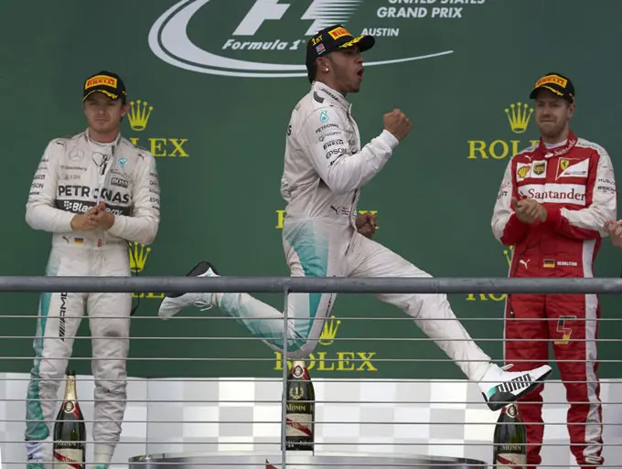 nico rosberg baalt lewis hamilton blij podium usa gp f1 2015