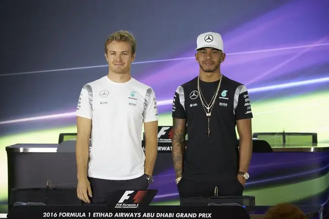 nico rosberg en lewis hamilton 2