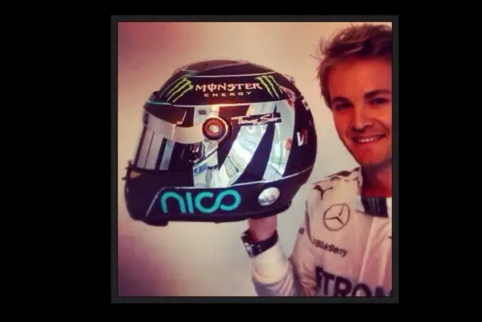 nico rosberg helmet 2014