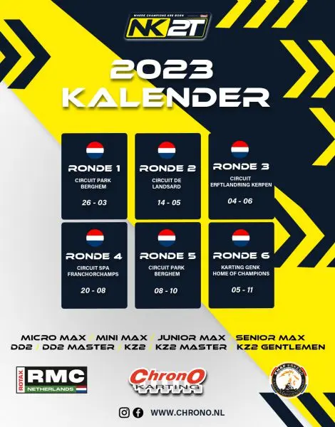 nk chrono karting kalender poster style 3 2t