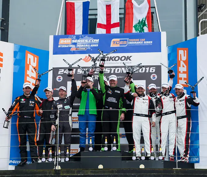 overall podium hankook 24h silverstone 2016 rx 680