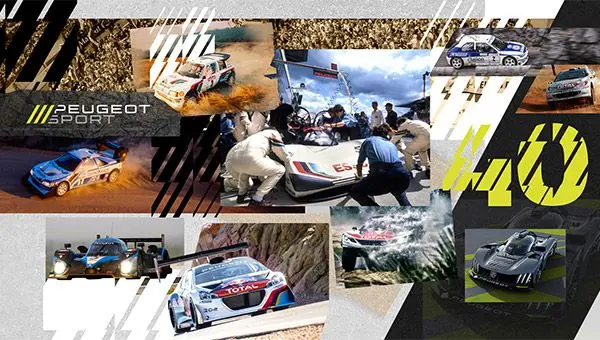 peugeot sport 40 jaar innovatie en succes header