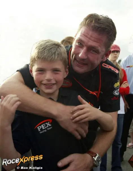 photo bas kaligis rx 500 max and jos verstappen 2005 happy with win 5bdg1602 aa